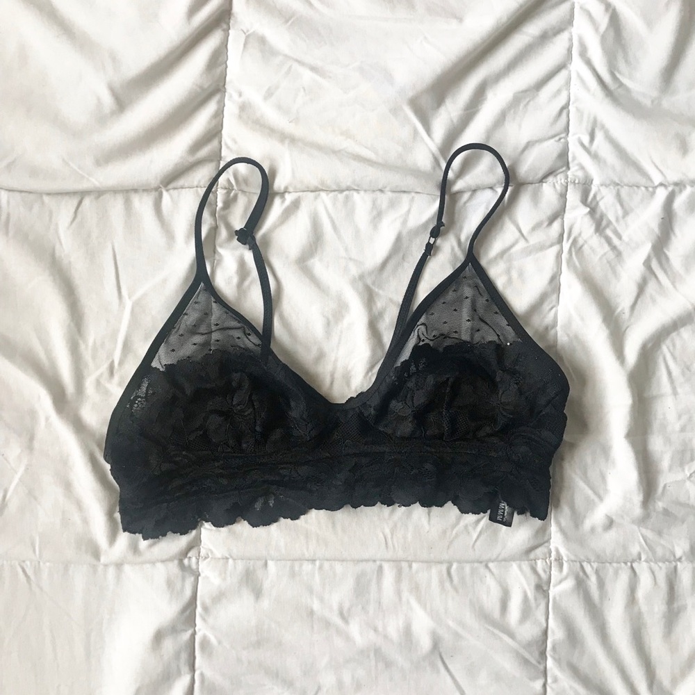 Lacy black bralette